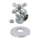 1/2-Inch FIP x 3/4-Inch Hose Thread Quarter-Turn Angle Shut-Off Valve with Flange