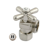 Vintage 1/2-Inch FIP x 3/4-Inch Hose Thread Quarter-Turn Angle Shut-Off Valve, for Washing Machine