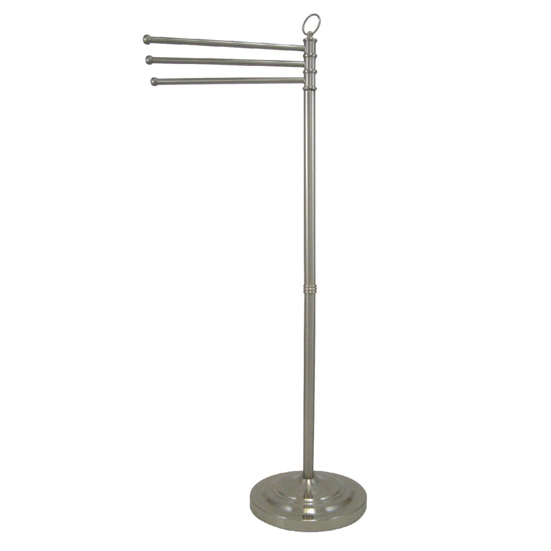 Vintage 40-Inch Freestanding Pedestal 3-Tier Towel Rack