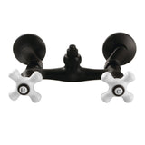 Vintage Wall-Mount Tub Filler Faucet with Riser Adapter