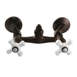 Vintage Wall-Mount Tub Filler Faucet with Riser Adapter