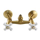 Vintage Wall-Mount Tub Filler Faucet with Riser Adapter