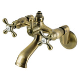 Vintage Wall-Mount Tub Faucet with Riser Adaptor