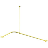 Vintage 63-Inch L-Shaped Shower Curtain Rod