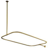Vintage 44.5-Inch Rectangular Shower Curtain Rod, 18 Gauge