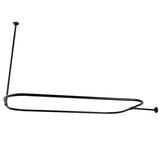 Vintage 44.5-Inch Rectangular Shower Curtain Rod, 18 Gauge