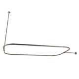 Vintage 44.5-Inch Rectangular Shower Curtain Rod, 18 Gauge