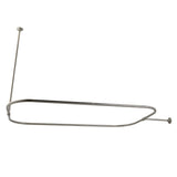 Vintage 44.5-Inch Rectangular Shower Curtain Rod, 18 Gauge