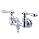Vintage Two-Handle 2-Hole Tub Wall Mount Tub Faucet