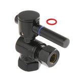 Concord 3/8-Inch FIP x 3/8-Inch O.D. Comp Quarter-Turn Angle Shut-Off Valve