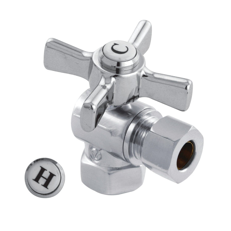 Millennium 3/8-Inch FIP x 3/8-Inch O.D. Comp Quarter-Turn Angle Shut-Off Valve