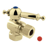 Vintage 3/8-Inch FIP x 3/8-Inch O.D. Comp Quarter-Turn Angle Shut-Off Valve