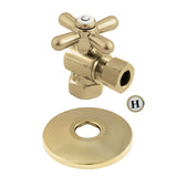 Vintage 3/8-Inch FIP x 3/8-Inch O.D. Comp Quarter-Turn Angle Shut-Off Valve with Flange