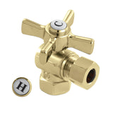 Millennium 3/8-Inch FIP x 3/8-Inch O.D. Comp Quarter-Turn Angle Shut-Off Valve