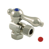 Vintage 3/8-Inch FIP x 3/8-Inch O.D. Comp Quarter-Turn Angle Shut-Off Valve