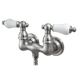 Vintage Two-Handle 2-Hole Tub Wall Mount Tub Faucet