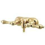 Vintage Two-Handle 2-Hole Tub Wall Mount Clawfoot Tub Faucet