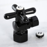 Vintage 1/2-Inch FIP x 3/8-Inch O.D. Comp Quarter-Turn Angle Shut-Off Valve