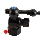 Vintage 1/2-Inch FIP x 3/8-Inch O.D. Comp Quarter-Turn Angle Shut-Off Valve