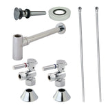 Trimscape Modern Plumbing Sink Trim Kit with Bottle Trap and Overflow Drain