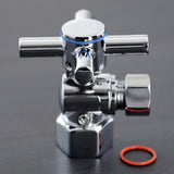 Concord 1/2-Inch FIP x 3/8-Inch O.D. Comp Quarter-Turn Angle Shut-Off Valve