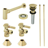 Trimscape Modern Plumbing Sink Trim Kit with Bottle Trap and Overflow Drain