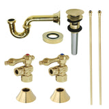 Trimscape Traditional Plumbing Sink Trim Kit with P-Trap and Overflow Drain