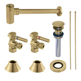 Trimscape Modern Plumbing Sink Trim Kit with Bottle Trap and Overflow Drain
