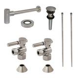 Trimscape Modern Plumbing Sink Trim Kit with Bottle Trap and Overflow Drain