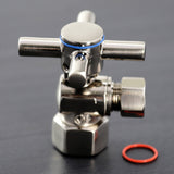Concord 1/2-Inch FIP x 3/8-Inch O.D. Comp Quarter-Turn Angle Shut-Off Valve