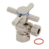 Concord 1/2-Inch FIP x 3/8-Inch O.D. Comp Quarter-Turn Angle Shut-Off Valve