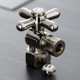 Vintage 1/2-Inch FIP x 3/8-Inch O.D. Comp Quarter-Turn Angle Shut-Off Valve