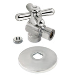 Vintage 1/2-Inch Sweat x 3/8-Inch O.D. Comp Quarter-Turn Angle Shut-Off Valve with Flange