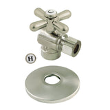 Vintage 1/2-Inch Sweat x 3/8-Inch O.D. Comp Quarter-Turn Angle Shut-Off Valve with Flange