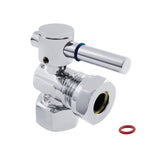 Concord 1/2-Inch FIP x 1/2-Inch or 7/16-Inch Slip Joint Quarter-Turn Angle Shut-Off Valve