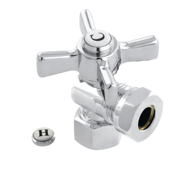 Millennium 1/2-Inch FIP x 1/2-Inch or 7/16-Inch Slip Joint Quarter-Turn Angle Shut-Off Valve