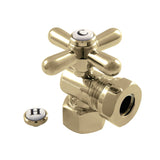 Vintage 1/2-Inch FIP x 1/2-Inch or 7/16-Inch Slip Joint Quarter-Turn Angle Shut-Off Valve