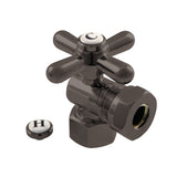 Vintage 1/2-Inch FIP x 1/2-Inch or 7/16-Inch Slip Joint Quarter-Turn Angle Shut-Off Valve