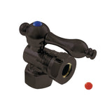 Vintage 1/2-Inch FIP x 1/2-Inch or 7/16-Inch Slip Joint Quarter-Turn Angle Shut-Off Valve