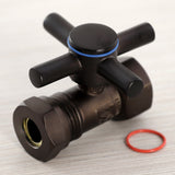 Concord 1/2-Inch FIP x 1/2-Inch or 7/16-Inch Slip Joint Quarter-Turn Straight Shut-Off Valve