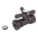 Vintage 1/2-Inch FIP x 1/2-Inch or 7/16-Inch Slip Joint Quarter-Turn Straight Shut-Off Valve