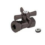 Millennium 1/2-Inch FIP x 1/2-Inch or 7/16-Inch Slip Joint Quarter-Turn Straight Shut-Off Valve