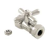 Vintage 1/2-Inch FIP x 1/2-Inch or 7/16-Inch Slip Joint Quarter-Turn Straight Shut-Off Valve