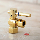 Fauceture 1/2-Inch FIP x 1/2-Inch O.D. Comp Quarter-Turn Angle Shut-Off Valve