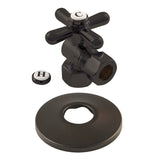 1/2-Inch FIP x 1/2-Inch O.D. Comp Quarter-Turn Angle Shut-Off Valve with Flange