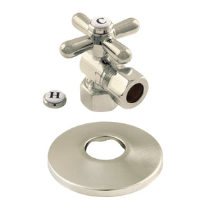1/2-Inch FIP x 1/2-Inch O.D. Comp Quarter-Turn Angle Shut-Off Valve with Flange