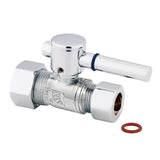 Concord 5/8-Inch O.D. Comp x 1/2-Inch O.D. Comp Quarter-Turn Straight Shut-Off Valve