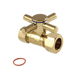 Concord 5/8-Inch O.D. Comp x 1/2-Inch O.D. Comp Quarter-Turn Straight Shut-Off Valve