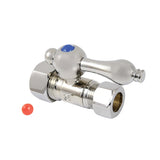 Vintage 5/8-Inch O.D. Comp x 1/2-Inch O.D. Comp Quarter-Turn Straight Shut-Off Valve
