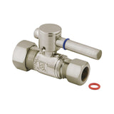 Concord 5/8-Inch O.D. Comp x 1/2-Inch O.D. Comp Quarter-Turn Straight Shut-Off Valve